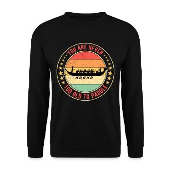 Dragon Boat Racing Dragon Boat - Unisex Sweatshirt - black - Front - Alina (178cm) & Michal (187cm)