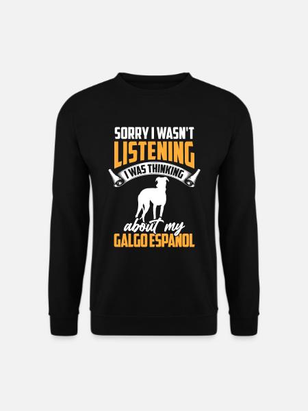 An meinen Galgo Espanol gedacht Galgo Espanol - Unisex Pullover - Schwarz