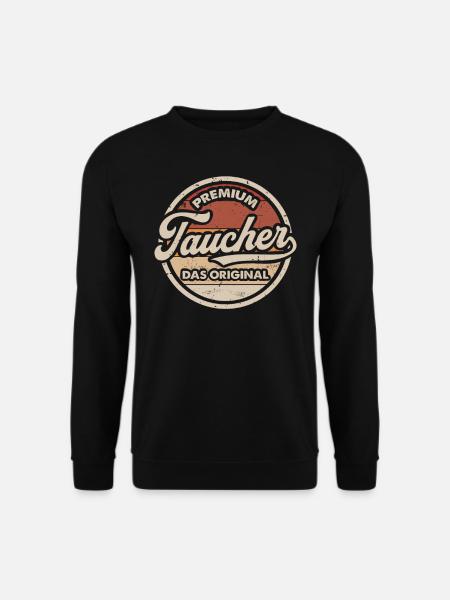 Taucher Original Tauchsport Lustiges Tauchen - Unisex Pullover - Schwarz