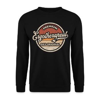 Ergotherapeut Original Ergotherapeuten - Unisex Pullover - Schwarz - Vorne - Alina (178cm) & Michal (187cm)
