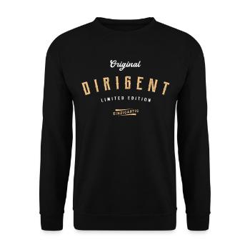 Dirigent Limited Edition Dirigenten - Unisex Pullover - Schwarz - Vorne - Alina (178cm) & Michal (187cm)