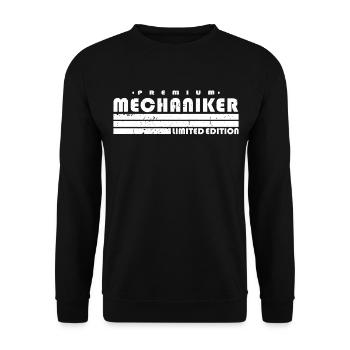 Mechaniker Limited Edition Lustiges KFZ Mechaniker - Unisex Pullover - Schwarz - Vorne - Alina (178cm) & Michal (187cm)