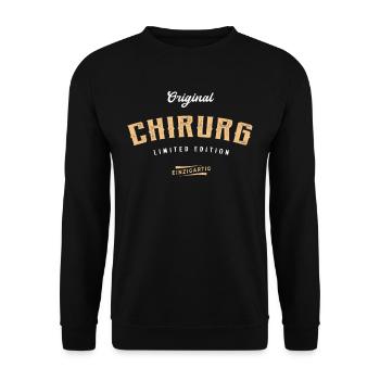 Chirurg Limited Edition - Unisex Pullover - Schwarz - Vorne - Alina (178cm) & Michal (187cm)