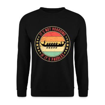 Dragon Boat Race Dragon Boat Ce n’est pas de la thésaurisation - Sweat-shirt Unisexe - noir - Devant - Alina (178cm) & Michal (187cm)