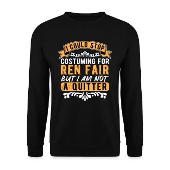 Medieval Festival Medieval Market Medieval Costume - Unisex Sweatshirt - black - Front - Alina (178cm) & Michal (187cm)