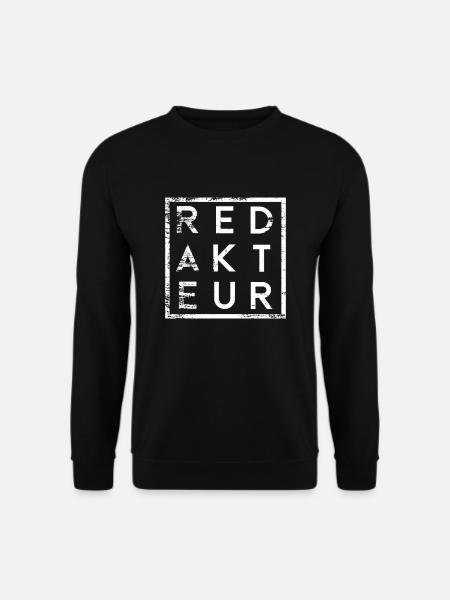 Redakteur Minimalismus - Unisex Pullover - Schwarz