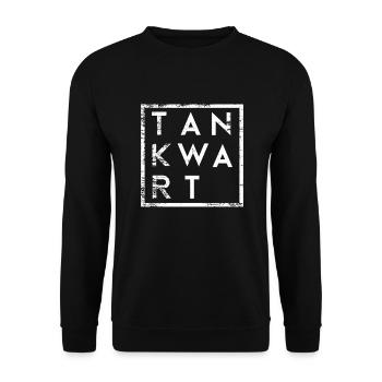 Tankwart Minimalismus - Unisex Pullover - Schwarz - Vorne - Alina (178cm) & Michal (187cm)