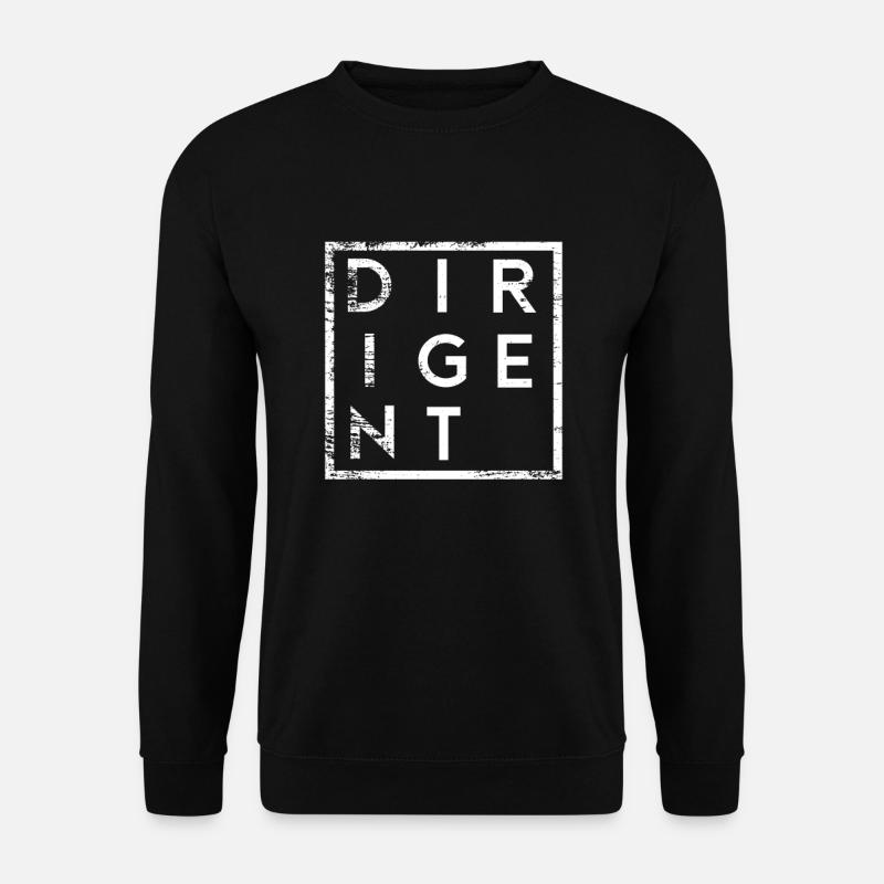 Dirigent Minimalismus Dirigenten - Unisex Pullover - Schwarz