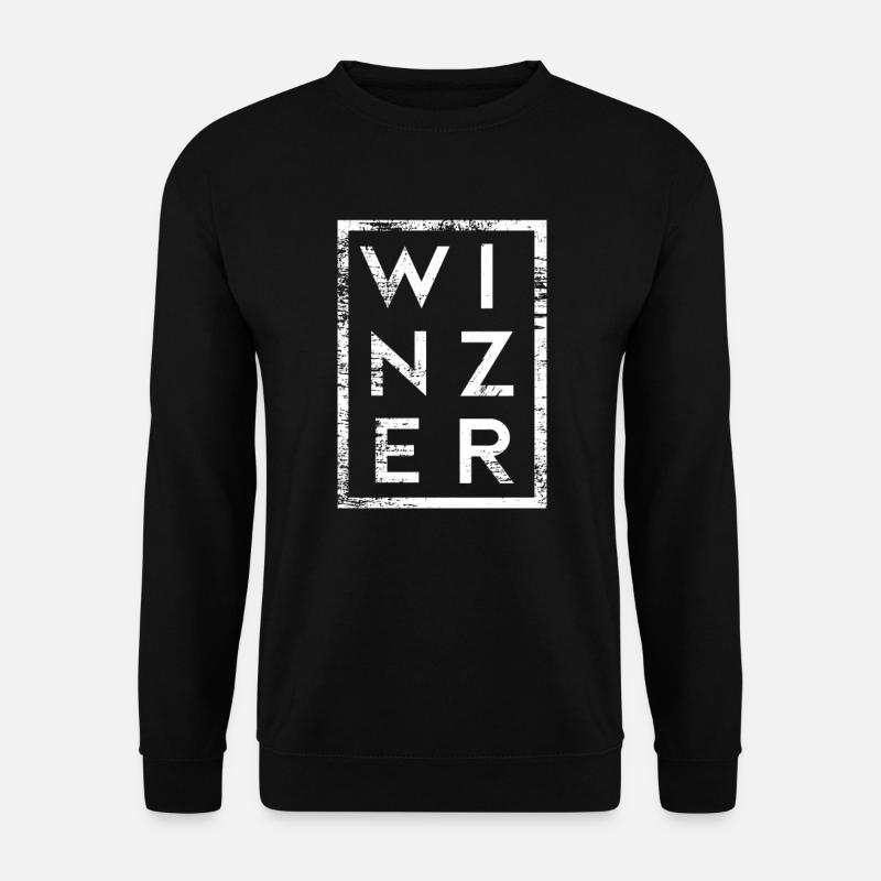 Winzer Minimalismus - Unisex Pullover - Schwarz