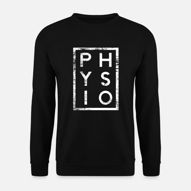 Physio Minimalismus Physiotherapeut - Unisex Pullover - Schwarz
