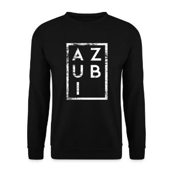 Azubi Minimalismus Auszubildender - Unisex Pullover - Schwarz - Vorne - Alina (178cm) & Michal (187cm)