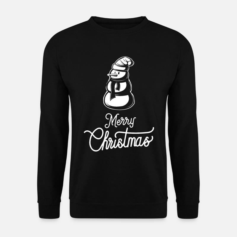 Christmas Snowman - Unisex Sweatshirt - black