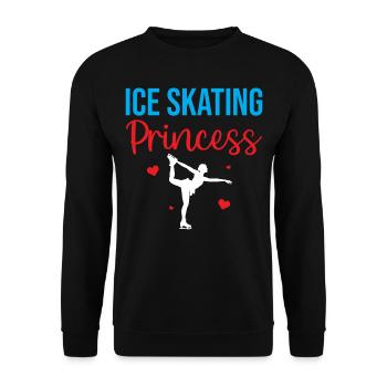 Figure Ice Skating - Ice Skating Princess - Unisex Sweatshirt - black - Front - Alina (178cm) & Michal (187cm)