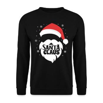 Joyeux Père Noël Costume Joyeux Noël - Sweat-shirt Unisexe - noir - Devant - Alina (178cm) & Michal (187cm)