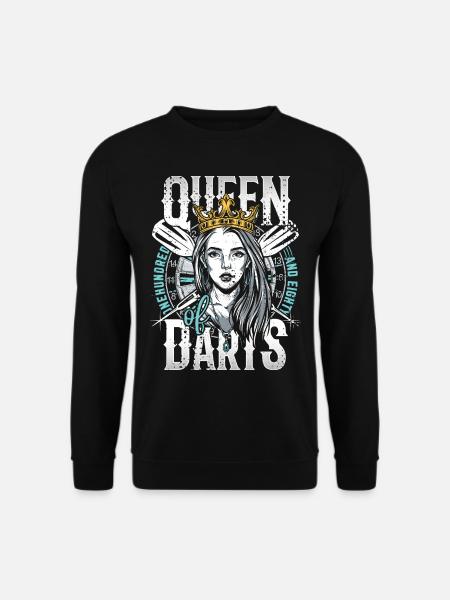Retro Dartmotive & vintage Dartscheibe 180 Dart - Unisex Pullover - Schwarz