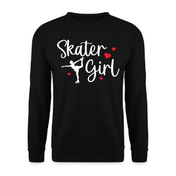 Patinage artistique - Skater Girl - Sweat-shirt Unisexe - noir - Devant - Alina (178cm) & Michal (187cm)