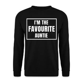 AUNTIE - Unisex Sweatshirt - black - Front - Alina (178cm) & Michal (187cm)