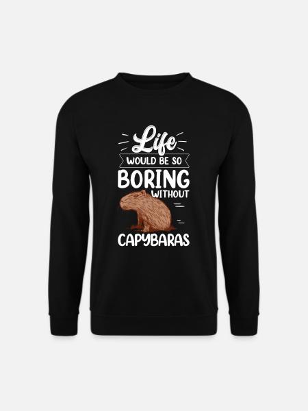 Capybara serait ennuyeux sans capybara - Sweat-shirt Unisexe - noir