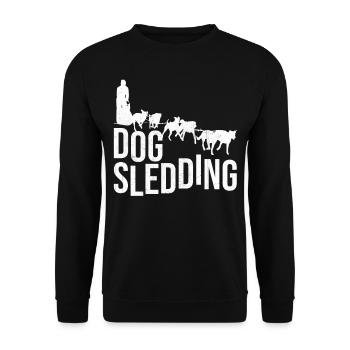 Traîneau à chiens Dire Slogan Propriétaire de chien - Sweat-shirt Unisexe - noir - Devant - Alina (178cm) & Michal (187cm)