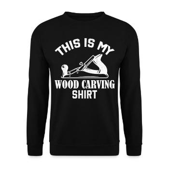 Ice Carving Chain Saw - This Is My Ice Carving - Unisex Sweatshirt - black - Front - Alina (178cm) & Michal (187cm)