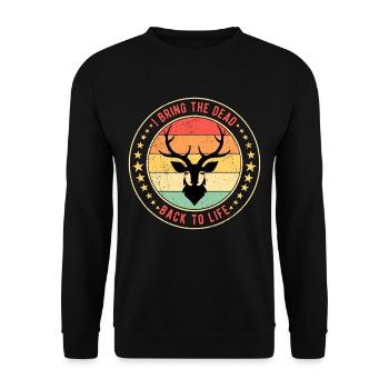 Tierpräparator I Bring The Dead Back To Life - Unisex Pullover - Schwarz - Vorne - Alina (178cm) & Michal (187cm)