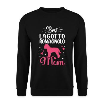 Best Lagotto Romagnolo Mama Truffle Dog - Unisex Sweatshirt - black - Front - Alina (178cm) & Michal (187cm)