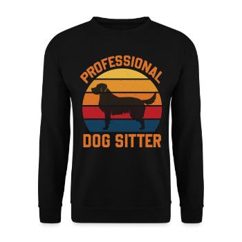 Propriétaire de chien Dresseur Gardien de chien professionnel - Sweat-shirt Unisexe - noir - Devant - Alina (178cm) & Michal (187cm)