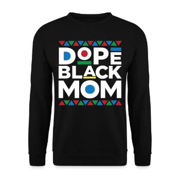 Mois de l’histoire des Noirs Maman noire - Sweat-shirt Unisexe - noir - Devant - Alina (178cm) & Michal (187cm)