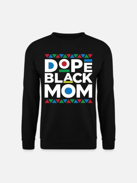 Black History Month Black Mom - Unisex Pullover - Schwarz