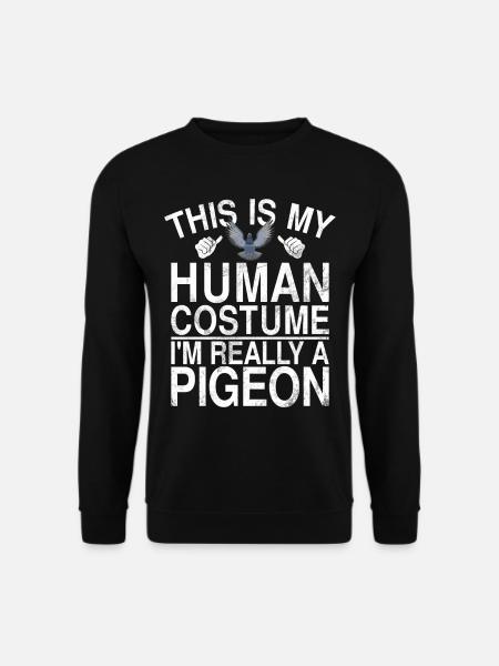 Funny Pigeon Fancier & Pigeons Whisperer Carrier Pigeon - Unisex Sweatshirt - black