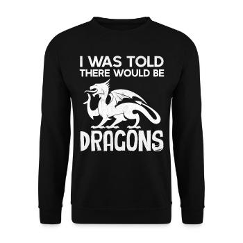 Renaissance Festival - I Was Told There Would Be D - Unisex Pullover - Schwarz - Vorne - Alina (178cm) & Michal (187cm)