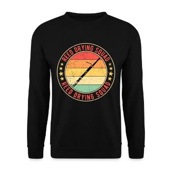 Fagott Bassoonist Reed Drying Squad - Unisex Pullover - Schwarz - Vorne - Alina (178cm) & Michal (187cm)