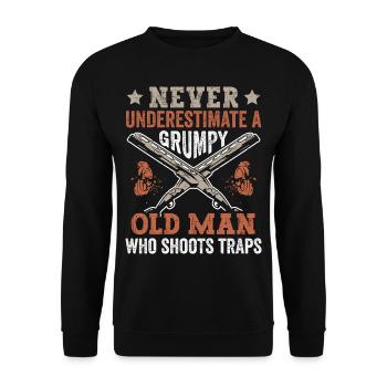 Clay Pigeon Shooting & Funny Sport Shooter Clay Pigeons - Sweat-shirt Unisexe - noir - Devant - Alina (178cm) & Michal (187cm)