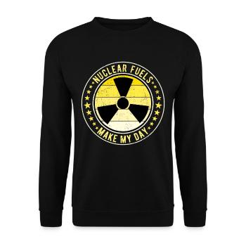 Nuclear Engineer Nuclear Technician - Unisex Sweatshirt - black - Front - Alina (178cm) & Michal (187cm)