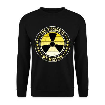 Nuclear Engineer Nuclear Technician Fission Mission - Unisex Sweatshirt - black - Front - Alina (178cm) & Michal (187cm)