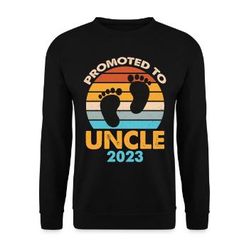 Promu à tante 2023 Retro Sunset - Sweat-shirt Unisexe - noir - Devant - Alina (178cm) & Michal (187cm)