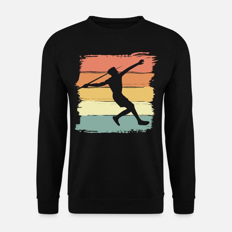 Javelin throw retro - Unisex Sweatshirt - black