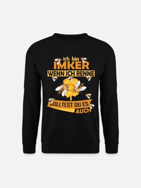 Bienenzucht und Honig - Unisex Pullover - Schwarz