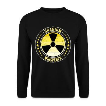 Nuclear Engineer Nuclear Technician Uranium Whisperer - Unisex Sweatshirt - black - Front - Alina (178cm) & Michal (187cm)