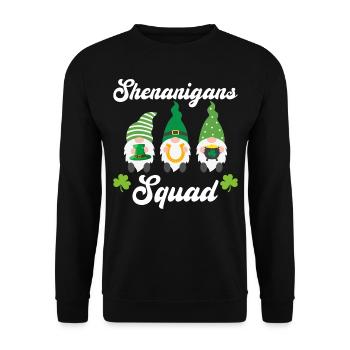 Shenanigans Squad Teacher St Patrick’s Day - Sweat-shirt Unisexe - noir - Devant - Alina (178cm) & Michal (187cm)