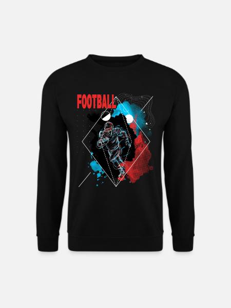 American Football Spieler Vintage Retro USA Sport - Unisex Pullover - Schwarz