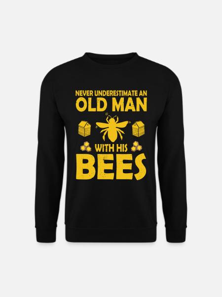 Bienenzucht und Honig - Unisex Pullover - Schwarz