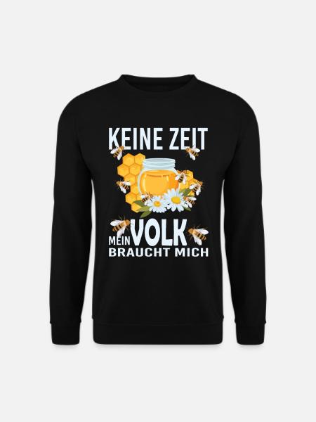 Bienenzucht und Honig - Unisex Pullover - Schwarz