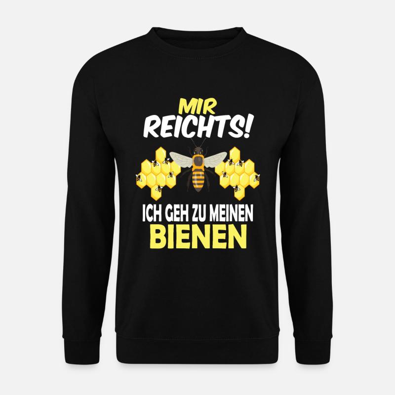 Bienenzucht und Honig - Unisex Pullover - Schwarz