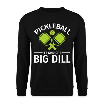 Pickleball C’est une sorte de gros aneth - Sweat-shirt Unisexe - noir - Devant - Alina (178cm) & Michal (187cm)