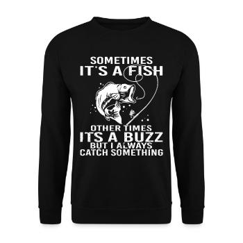 Conception de pêche amusante pour pêcheur - Sweat-shirt Unisexe - noir - Devant - Alina (178cm) & Michal (187cm)