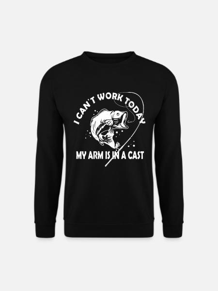 Funny Fishing Design Fisherman - Unisex Sweatshirt - black