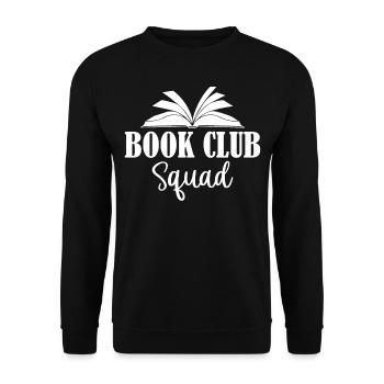 Book Club Squad - Sweat-shirt Unisexe - noir - Devant - Alina (178cm) & Michal (187cm)