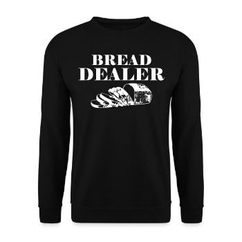 Baking Bread Making Bread Dealer - Unisex Pullover - Schwarz - Vorne - Alina (178cm) & Michal (187cm)