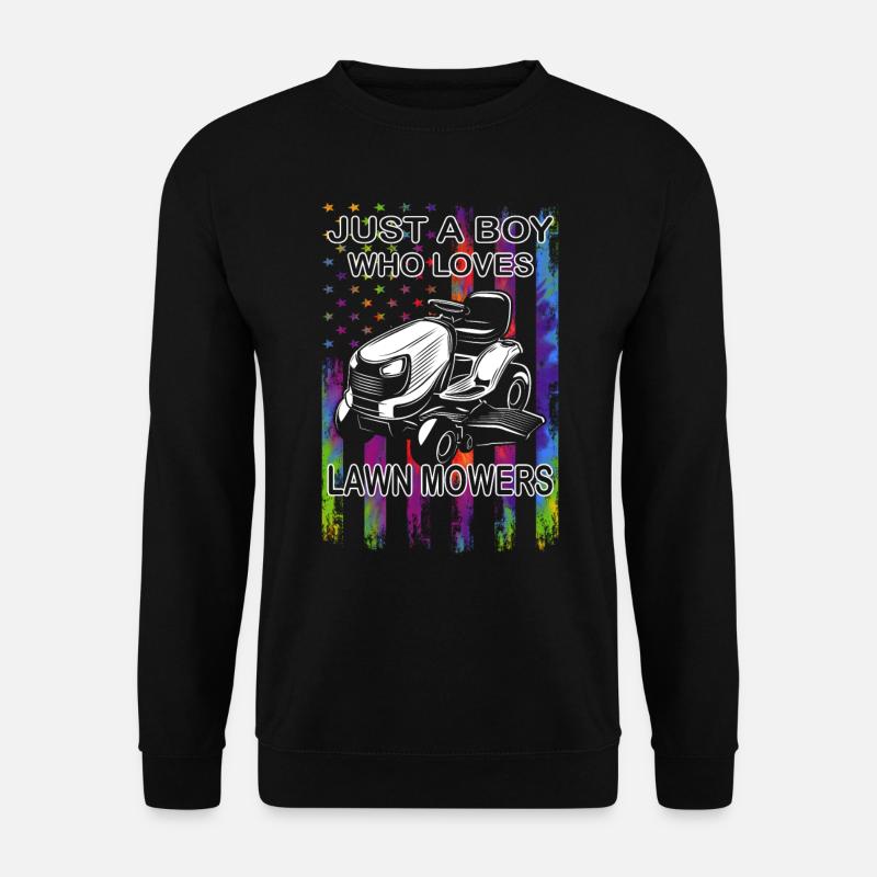Rasen mähen - Rasenpflege- Gärtner - Platzwart - Unisex Pullover - Schwarz